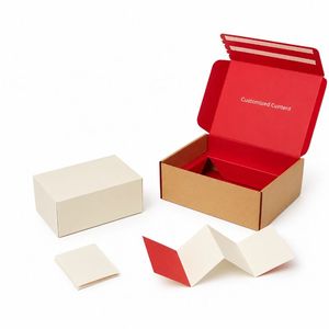 Caja de Cartón Corrugado para Envíos y Regalos, con Tira de Apertura Fácil, Autosellable, Impresa y Personalizada con Logotipo - Product Image 1
