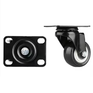 Roulettes industrielles pivotantes à frein de 1,5, 2, 2,5, 3 pouces (40, 50, 63, 75 mm) en acier, PP, alliage d'aluminium avec protection fileté 3 - Product Image 6