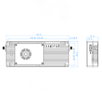 Módulo Inalámbrico DJ/HZ-40-30S-C Star Network Radio Data Link 40dBm 10W 30Mbps Transceptor Industrial para UAV con Doble Ethernet RS485 CAN