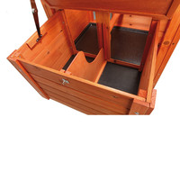 Nichoirs en bois pour animaux de ferme à toit plat Natura pour lapins, volailles, canards, poules pondeuses, cages, poulaillers