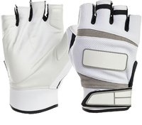 Gants de pickleball réglables de luxe pour adultes - Hommes et femmes, main droite et gauche, taille moyenne, blanc, accessoires de pickleball
