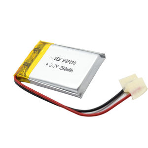 Hot sale lipo 502030 <strong>3</strong>,7 V 250 mAh Li-ion polymer battery - Product Image 2