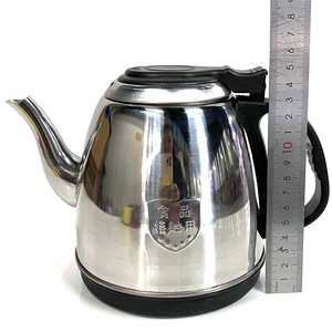 Stainless Steel Electric <b>Kettle</b> 220-240V Food Safety Round Shape <b>Plug</b> Powered - Product Image 1