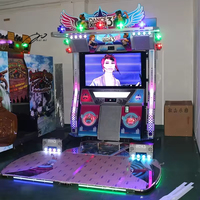 KAIMI Machine de Jeu d'Arcade à Monnayeur pour 2 Joueurs, Grand Écran 55 Pouces, Jeux de Danse Extrêmes, Équipement de Divertissement Intérieur pour Centres Commerciaux