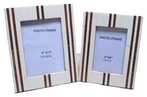 Marco de fotos con incrustaciones de hueso, decoración para el hogar, indio, artesanal, venta al por mayor, caja de fotos respetuosa con el medio ambiente - Product Image 3