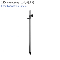 Pôle de prisme portable en aluminium de 10-120 cm avec filetage 5/8 x 11, instrument métallique pour repérage