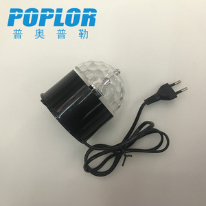 Poplor <b>Led</b> Magic <b>Ball</b> Stage Light With Plug 7 Color Rotating For Home Ktv Bar Party Atmosphere Lighting - Product Image 2