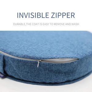 Coussin de méditation en coton lin Home <span class=keywords><strong>Yoga</strong></span> Oreiller assis avec housse extérieure <span class=keywords><strong>pour</strong></span> le confort du corps pendant la méditation - Product Image 3