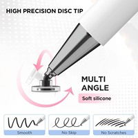 Stylet tactile en métal REXIAO avec attraction magnétique, capacitif passif pour iPhone, iPad, tablette, téléphone, dessin