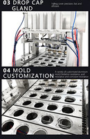 Machine automatique de remplissage et de scellage pour gobelets en plastique (alimentation, yaourt, eau)