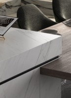 Carrelage de sol en pierre frittée de marbre blanc Volakas de conception moderne Foshan JBN 1200x2400 pour appartement, salon, meubles