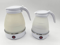 Bouilloire électrique portable en silicone de qualité alimentaire pliable à bas prix et de haute qualité pour les voyages en plein air et le camping