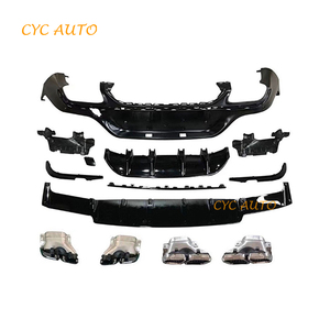 C253 aggiornamento GLC63s AMG body kit diffusore posteriore per <span class=keywords><strong>Mercedes</strong></span> Benz classe <span class=keywords><strong>GLC</strong></span> X253 copue 2020 2021 2022 + - Product Image 5