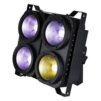 4 projecteurs LED COB RGBW 100W pour scène, éclairage d'ambiance blanc chaud pour discothèque