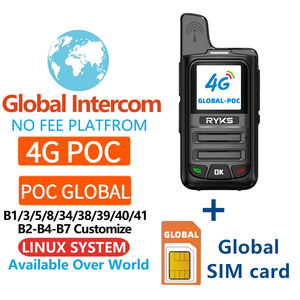 4G Full-Band Tweeweg Radio Mini Simkaart Globaal-Intercom Telefoon Ham Walkie Talkie Lange Afstand 5000Km Paar (Geen Kosten) Plartfrom - Product Image 6
