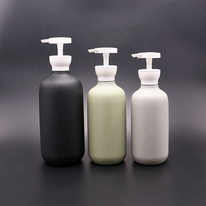 Custom Color <strong>Plastic</strong> Shampoo <strong>Bottle</strong> 400 <strong>500</strong> 750 ml Matt Boston Round Lotion Pump <strong>Bottles</strong> Shower Gel Container Cosmetic Packaging - Product Image 3