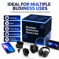 Boîte mystère d'électronique : Anneau lumineux pour joueurs de jeux mobiles en direct, pour le divertissement portable, les boutiques et les kits de vente au détail pour créateurs
