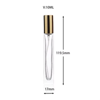 Offre Spéciale – En Stock – Flacon Vaporisateur Carré Transparent en Verre de 10 ml avec Bouchon à Vis pour Parfum et Présentation (pour Décantation)