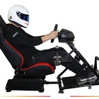 Soporte de asiento de simulador de carreras de Juego plegable YUESHEN, asiento de cubo de juego para G2527 G29 T300 CSW Sim Racing, PlayStation, PC