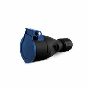 Base industrial 16A, goma, tapa IP54, prensaestopa, resistente a condiciones externas y adecuada para uso en exteriores. - Product Image 1