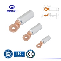 Cosses de compression bimétalliques cuivre-aluminium série DTL-2-95 conformes aux normes CE/IEC, cosses de câble de mise à la terre en cuivre
