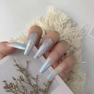 <span class=keywords><strong>Uñas</strong></span> Postizas Acrílicas Hechas a Mano para Navidad, Suministro de Fábrica, <span class=keywords><strong>Uñas</strong></span> Rectas, Puntas Acrílicas Cuadradas, Logotipo Personalizado - Product Image 5