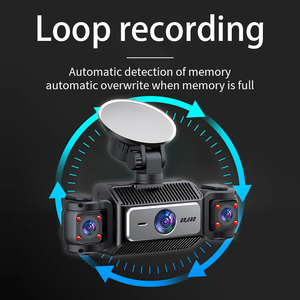 360 FHD Ống Kính Kép Dash Cam 4-Kênh Video Recorder Với Được Xây Dựng-Trong Wi-Fi 3.0 IPS Màn Hình Cho Xe Ô Tô Phía Trước Và Phía Sau Bên Trong Xe <span class=keywords><strong>Dvr</strong></span> - Product Image 4