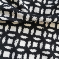 Tissu en polyester et élasthanne imprimé en crêpe mousse pour robe, prix abordable, collection 2026
