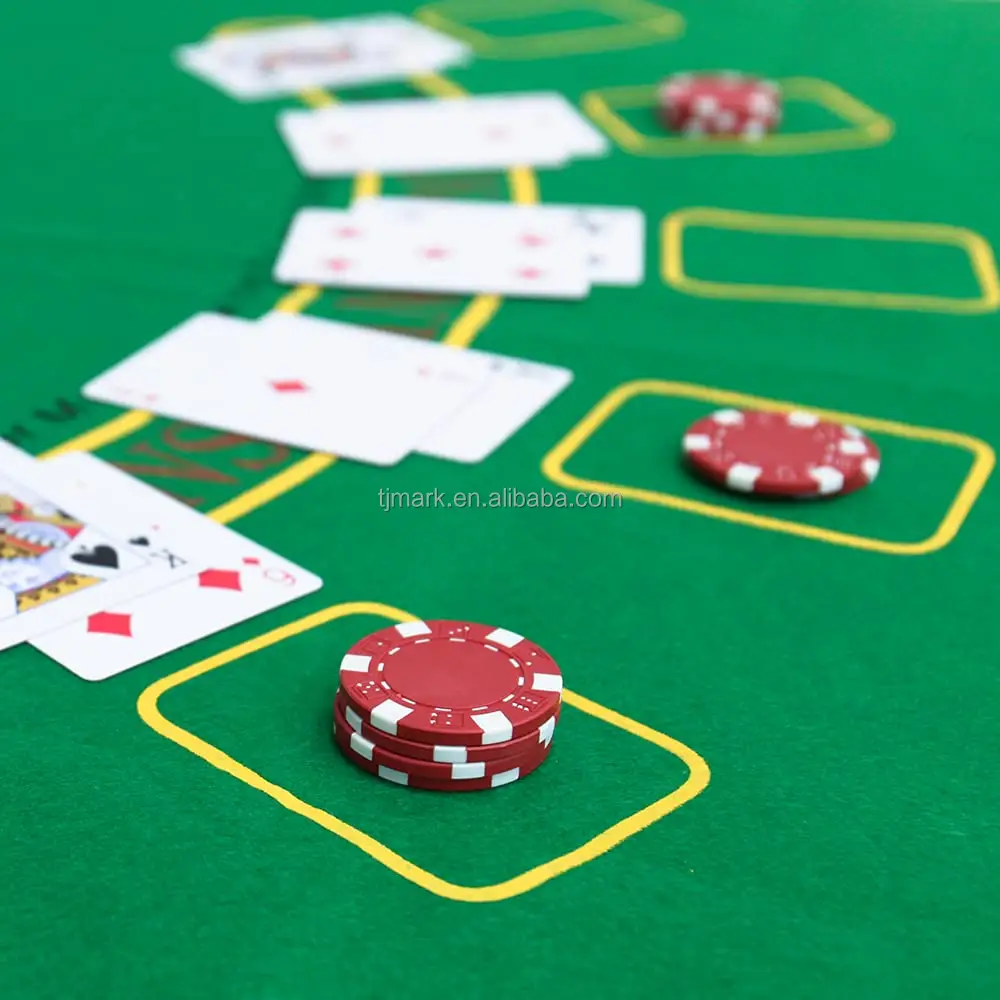 Set Chip Poker untuk Texas, Blackjack, perjudian dengan tas pembawa, kartu, kancing dan Chip kasino gaya dadu (11.5 gram)