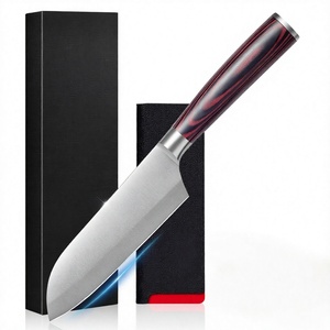 <span class=keywords><strong>PAUDIN</strong></span> Santoku-Messer 13 cm Edelstahl Ultrascharf Holzgriff Küchenmesser - Product Image 4