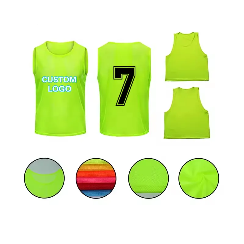 Wholesale Polyester Custom football training vest soccer pinnies scrimmage ve training vest bibs sporty training vest slimming