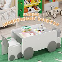Ensemble table et chaises en bois réglables en hauteur pour les tout-petits de 3 à 8 ans Ensemble de chaises de bureau pour enfants