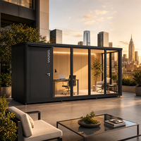 COCOVIA - Casa de Jardín de Aluminio de Instalación Manual, Oficina de Lujo Prefabricada, Cabaña Ecológica, Edificio de Oficinas Modular en Venta