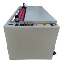Machine de revêtement semi-automatique portable HY de 1600 mm à base d'eau avec nouveau moteur, composants PLC et séchage par lampe IR