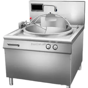 Robot de friture de légumes à grande échelle entièrement automatique cafétéria grande machine à frire les légumes