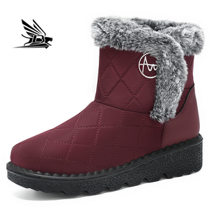 Automne et hiver <span class=keywords><strong>bottes</strong></span> <span class=keywords><strong>de</strong></span> mollet ventes directes d'usine semelle épaisse imperméable chaud sans lacet en peluche <span class=keywords><strong>bottes</strong></span> <span class=keywords><strong>de</strong></span> <span class=keywords><strong>neige</strong></span> pour femmes - Product Image 3