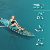 Conception libre d'usine 11 'x 33 "x 6" sup planche gonflable adulte personnalisée de stand up paddle