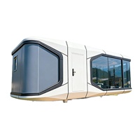 Maison miniature de luxe en conteneur, 11,5 m, maison capsule préfabriquée avec balcon, cuisine et salle de bain