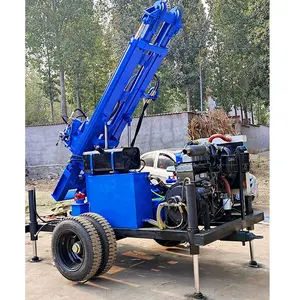 Professional Factory For Water Well Drilling Machine 300m Deep Underground Hydraulic Wheels Bore Well Drilling Rig Machine