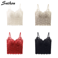 Nouvel Arrivage – Caraco Sexy en Dentelle Doux et Respirant avec Soutien-Gorge Intégré et Coussinets Rembourrés pour Femme – Vente en Gros