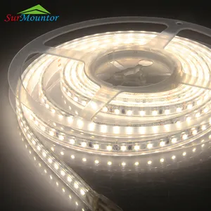 Kualitas Tinggi SMD 2835 Tahan Air LED Strip Lampu Fleksibel PCB 10Mm LED Cahaya 14.4 W/M 5M/Roll