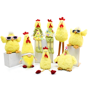 6 pollitos de Pascua para niños, juguete de peluche de pollo saltador, cestas de huevos, juguetes de pollito | en línea