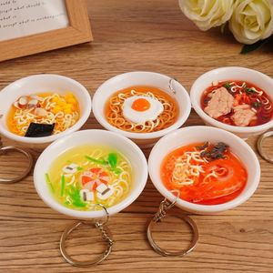 Wholesale of Realistic Food <b>Large</b> Bowl Ramen Keychain Pendants Creative Car Keychains Couple Bag Pendants - Product Image 2