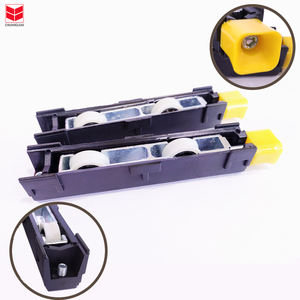 باب منزلق مزدوج الإغلاق الناعم لباب خشبي المثبط معلق وبكرات دوارة لباب خشبي - Product Image 2