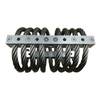 Isolateur de vibrations à ressort de sol Hoan, construction en acier inoxydable/aluminium, composants à âme en câble métallique, ISO9001:2015