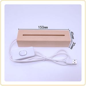 Cơ sở gỗ trẻ em Quà tặng phòng ngủ đầu giường bầu không khí sáng tạo 3D bảng Acrylic ánh sáng ban đêm - Product Image 6