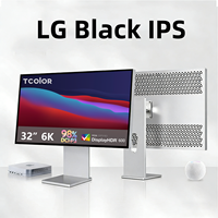TCOLOR Premium Office Display 32 Inch 6K Monitor Black IPS Panel 450nit 10bit High Contrast 2000:1 with USB-C PD 95W for MacBook