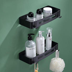 Punch-free toilet bathroom storage rack 304 stainless steel toilet toilet storage shower triangle wall hanging