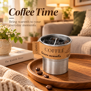 เทียนหอมกลิ่นเมล็ดกาแฟ พรีเมียม ทำจากขี้ผึ้งถั่วเหลือง บรรจุในถ้วย ดีไซน์สวยงาม เหมาะเป็นของขวัญ ของตกแต่งบ้าน และใช้ในงานปาร์ตี้ - Product Image 5
