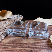 Nouveau modèle OMI 001 – Flacon de parfum de luxe en verre 100 ml, plat et unique, vide, en verre transparent, avec pompe pulvérisatrice pour parfum et diffuseur à bâtonnets